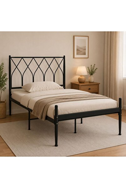 SAHABA Metal Platform Bed , Bed for Adults, No Box Spring Needed, Space Savin...