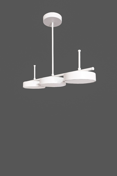 Fer Avize Çello Led Modern Tasarım 3 Renk Işık Seçenekli Enerji Tasarruflu 3'lü Led Avize Mutfak Salon Çocuk Odası Giyinme Odası