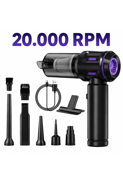 BRAVİON 20.000 RPM Hava Üfleme Ve Çekme Modlu 3 Kademeli Şarjlı Çok Amaçlı Sü...