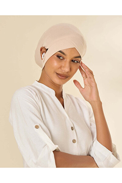 REDTAG حجاب نسائي بيج مع فتحات للأذن