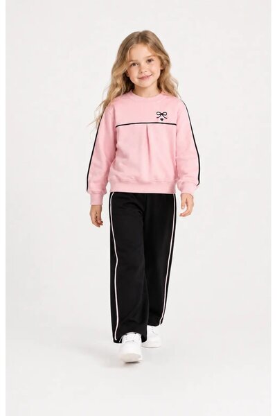 My Hanne Bow Embroidered Girl's Set 32151