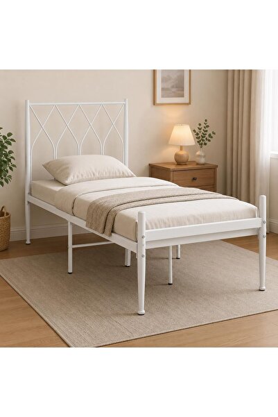 SAHABA Metal Platform Bed with Headboard, Full Bed Frame, Space Saving, Noise...