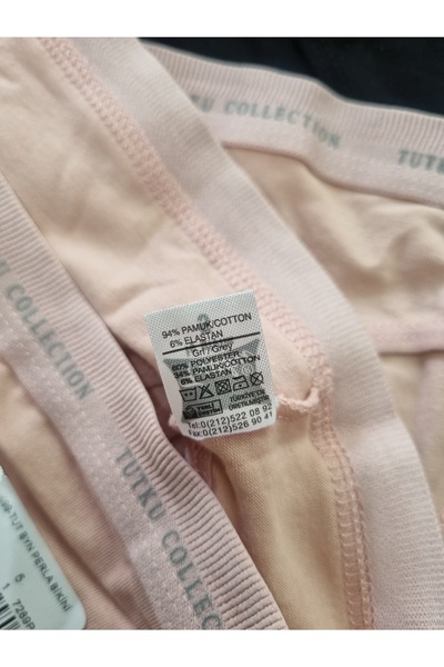 Uğur bebe Tutku Perla 12 Pcs Kilot 6 Color Options |   94% Cotton |   Bikini Panties |   (M-L) Size |   Women's Underwear
