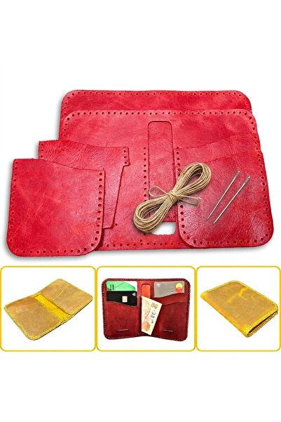 ipekbazaar DIY Lidya Real Leather Wallet Card Holder Making Kit, DIY Handmade...