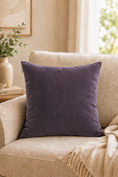 ASDİVA Cozy Lilac Throw Pillow Cover Decorative Plain Simple Punchable