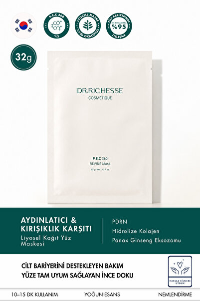 DR.RICHESSE PDRN, Kolajen & Niasinamid İçeren Nemlendirici Yüz Maskesi 5'li |...
