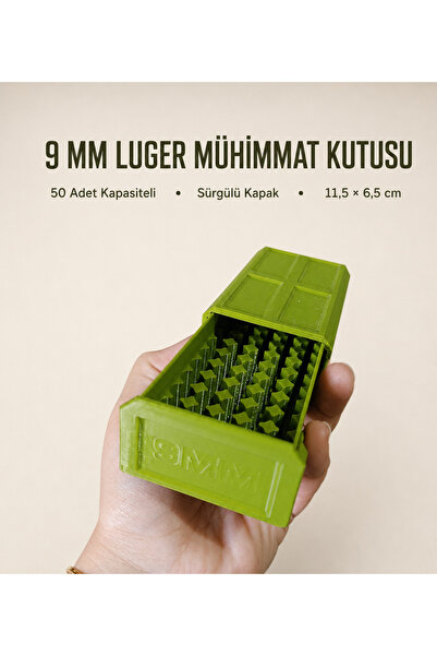 Mayex3d 50 KAPASİTELİ KİLİTLİ MUHİMMAT KUTUSU