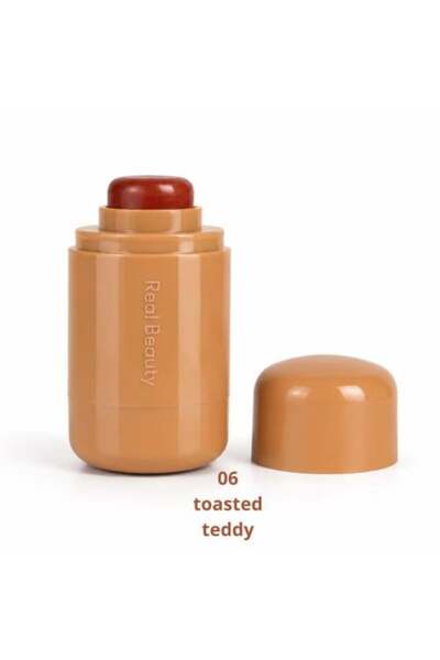 real beauty Cream Blush RB 1136 Shade 06 Toasted Teddy - Warm Terracotta Color