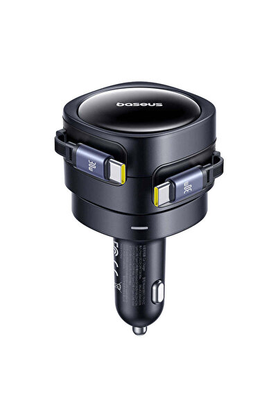 Baseus Încărcător auto Enjoyment Max 60W cu cabluri USB-C și Lightning