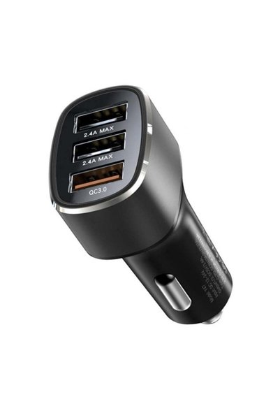 Yesido Încărcător auto Încărcător auto (Y46), 3x USB, 2.4A, Q.C3.0, Încărcare...