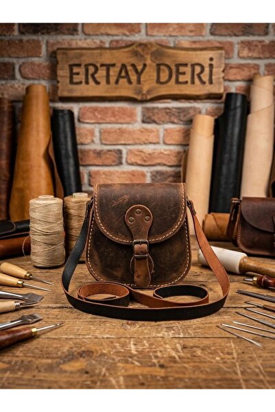 Ertay Deri Genuine Leather Handmade Design Authentic Handbag Natural Leather