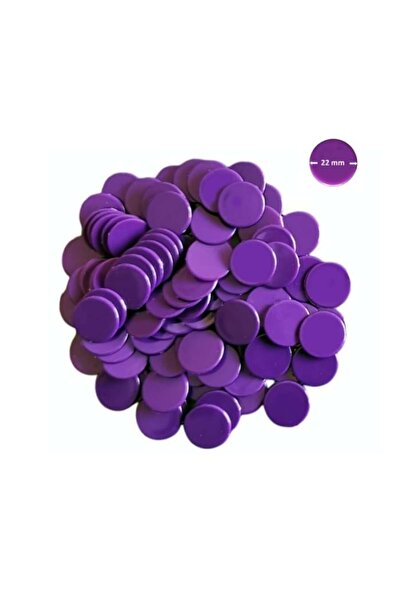 Game Master Set 100 jetoane pentru jocuri, diametru 22 mm, culoare mov