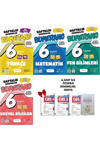 Günay Yayınları 2026-2027 MÜFREDAT MAARİF MODEL UYGUN 6 SINIF BUMERANG TÜRKÇE...