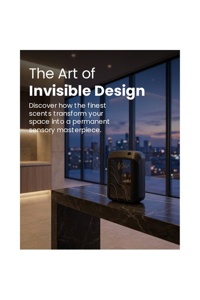 Home Scent Diffuser 500ml Black | Smart App & Touch Screen Control | 900m³