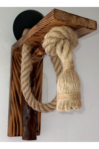 Handmade Ρουστίκ φωτιστικό τοίχου - κατασκευασμένο από μασίφ ξύλο και χοντρό ...