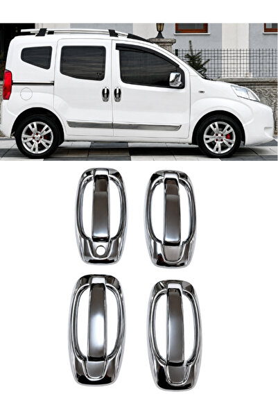 KAPOTO Fiat Fiorino 2007-2024 Uyumlu Krom Kapı Kolu Abs Nikelaj 4 Kapı 8 Parç...