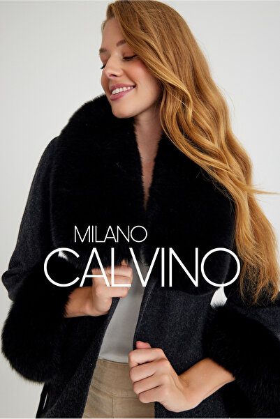 Milano Calvino Kürklü Alpaka Kaban & Palto