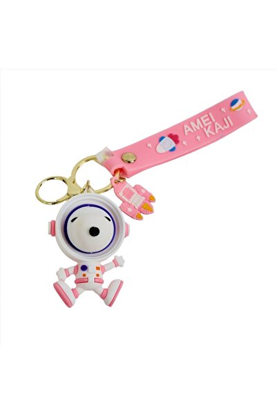Midi Snoopy Astronaut Pvc and Iron Keychain