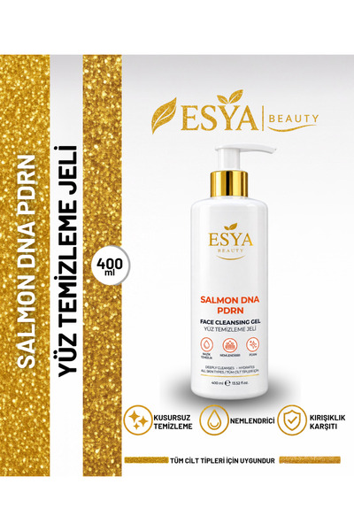 Esya Beauty جل تنظيف الوجه بالحمض النووي للسلمون PDRN 400 مل