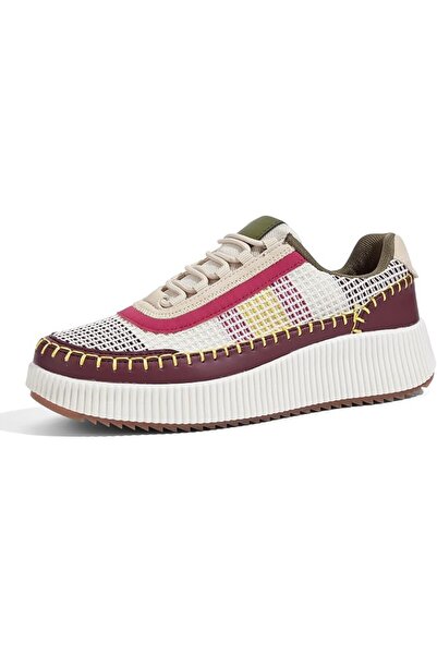 lucky step Lucky Step Women's Thick Sole Sneakers with Rhinestone Fashionable...