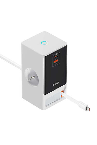 Baseus Stație de încărcare cu prelungitor PowerCombo (PSLR000602), USB, 2xTyp...