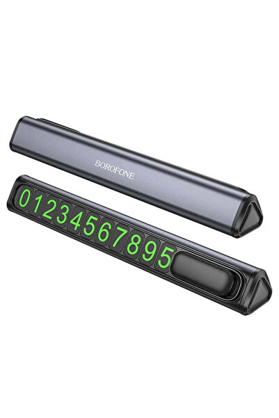 Borofone Parking Number Ronny (FC3), for Dashboard, Aluminum Alloy, Number Co...
