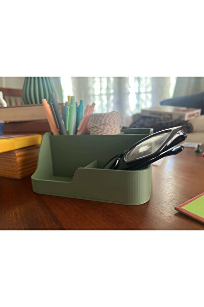 DU&ER Desktop Organizer Pen Holder Multi-Compartment Pen and Stationery Organ...