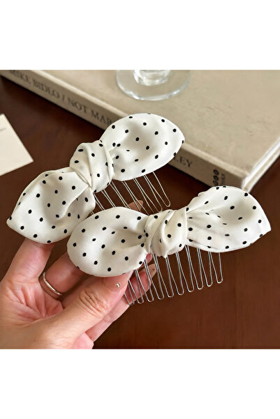 Ugly Duck Scalloped Polka Dot Buckle - White Std White