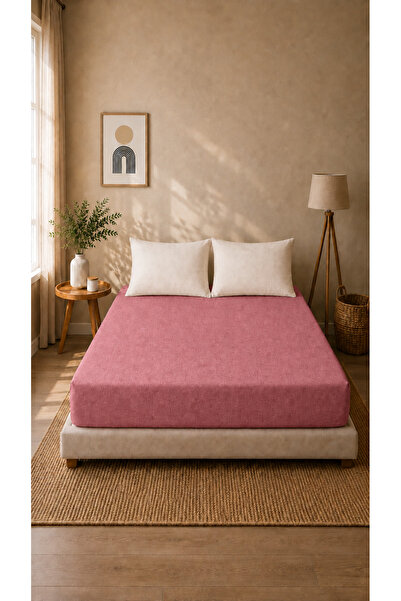 Boreas Home Natural Ranforce Double Elastic Sheet and Pillowcase Set 180X200 ...