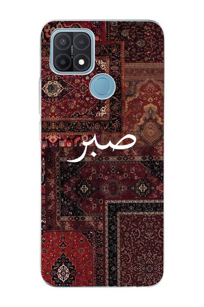 FLAMENKO Oppo A15 / A15S Compatible Vintage Carpet Pattern Transparent Phone ...