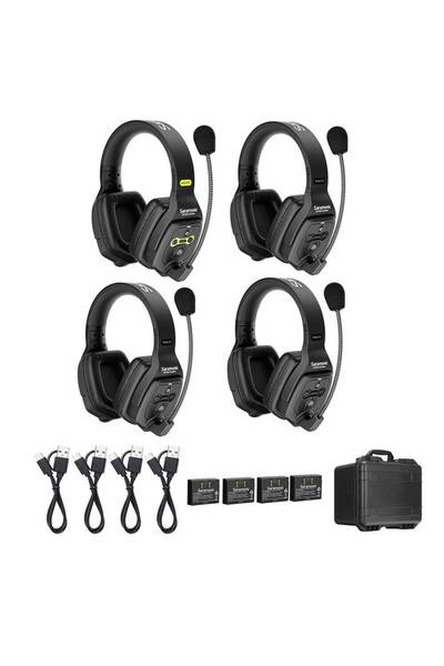 Saramonic Sistem Intercom Wireless pentru 4 Persoane WiTalk WT4D Full-Duplex ...