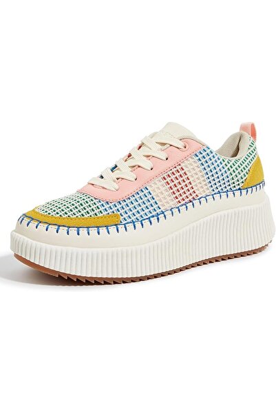 lucky step Lucky Step Women's Thick Sole Sneakers with Rhinestone Fashionable...
