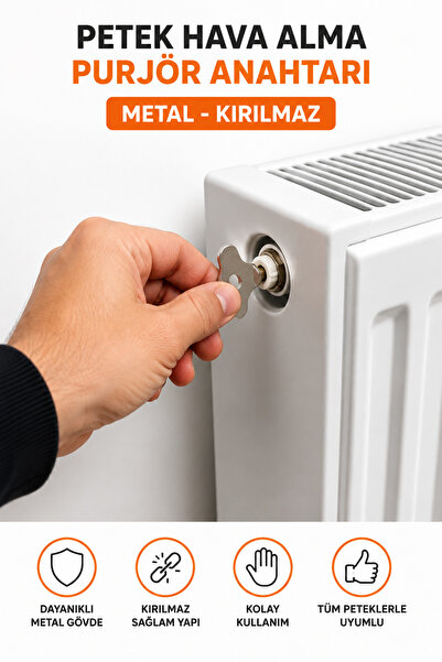 CinaMax Petek Hava Alma Anahtarı Purjör Anahtarı Metal Kırılmaz Kaliteli Rady...