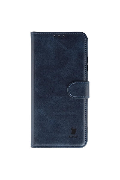 BizonMobile Bizon Pocket Flip Cover for Motorola Moto G67 5G / G77 5G, Navy Blue