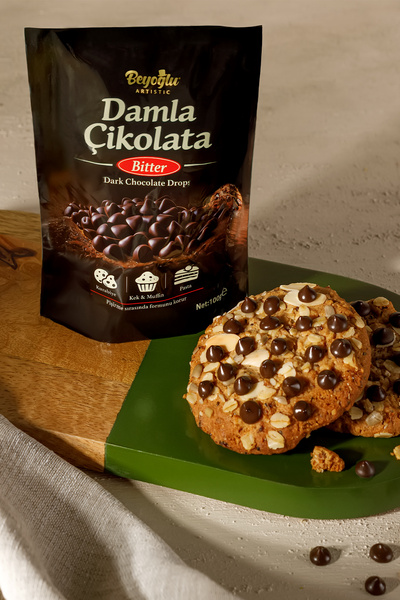 Beyoğlu Çikolata Beyoğlu Bitter Damla Çikolata 100 gr (Kurabiye,Pasta ve Kek İçin)