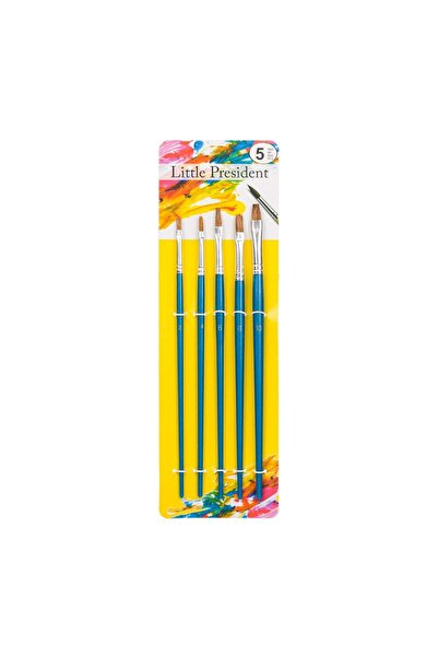 OEM Set pensule pentru pictură și desen, 5 bucăți – vârf plat, păr