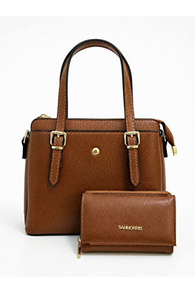 Sanmorris Women's Stylish Handbag and Crossbody Bag & Wallet Set of Two