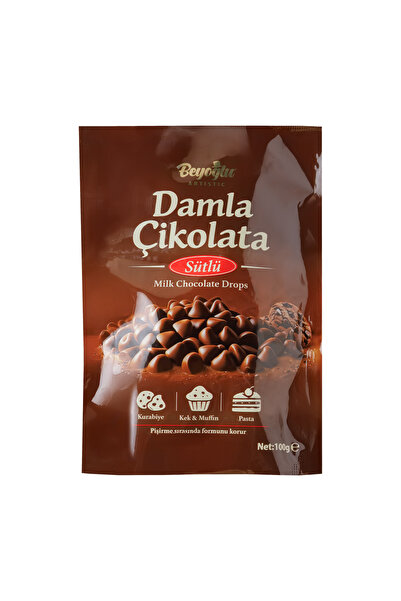 Beyoğlu Çikolata Beyoğlu Sütlü Damla Çikolata 100 gr (Kurabiye,Pasta ve Kek İ...