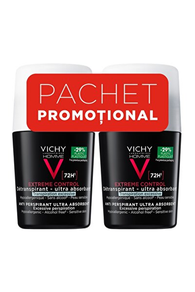 Vichy Antiperspirant roll-on deodorant for men with extreme control efficacy ...