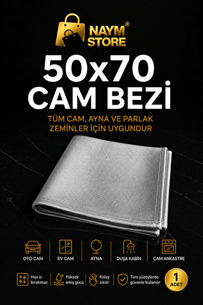 Naym Store Mikrofiber Bez/ Cam-ayna Bezi (70X50CM) | 1 ADET