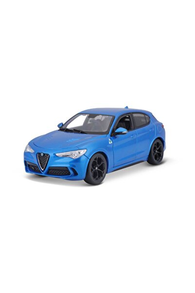 Burago ALFA ROMEO STELVIO Q4 QUADRIFOGLIO 2017 MISANO BLUE 1/24
