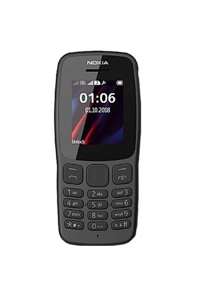 Nokia 106 Mobile Phone, Dual SIM, 1.8" LCD, Grey