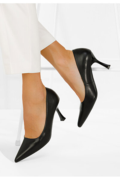 B T Shoes Αμαντέα μαύρες ψηλοτάκουνες γόβες