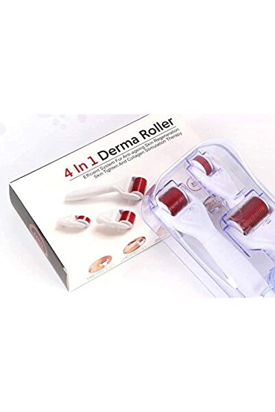 Drs Derma Roller System مجموعة ديرما رولر 4 في 1 للاستخدام المنزلي - رؤوس قاب...