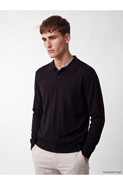 LC Waikiki Lcw Vision Plum Polo Neck Men's Knitwear Sweater