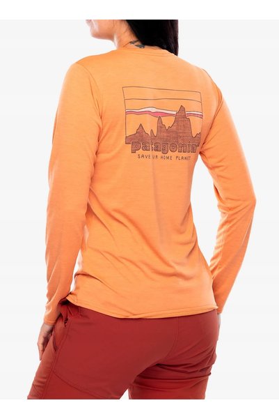 Patagonia Bluză de damă cu mânecă lungă Capilene Cool Daily Graphic Shirt - s...