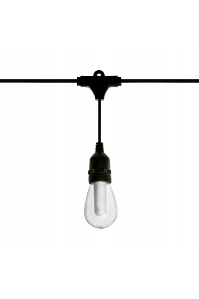 NO BRAND Ghirlandă solară Flame cu 15 LED-uri, 15 m, 1800K, lumină caldă + te...
