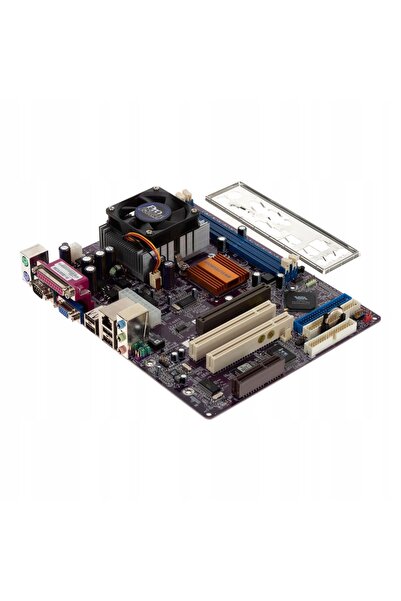 NO BRAND ECS L7VMM3 REV:1.0 C AMD Athlon 1600+ DDR AGP PCI CNR mATX + COOLER