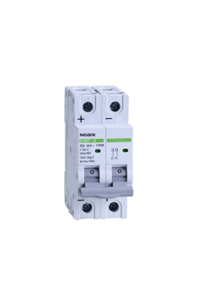 NOARK Cc Mini Circuit Breakers Ex9bp-Jx(+) 2p C32, 110089, Noark, Multicolor