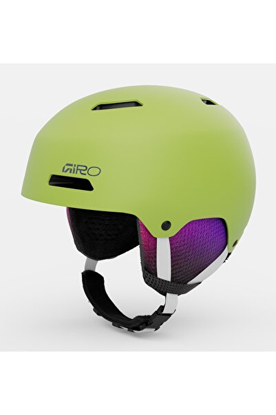 Giro Casca de schi Junior Crue Verde Fluorescent Mat - M (55.5-59)